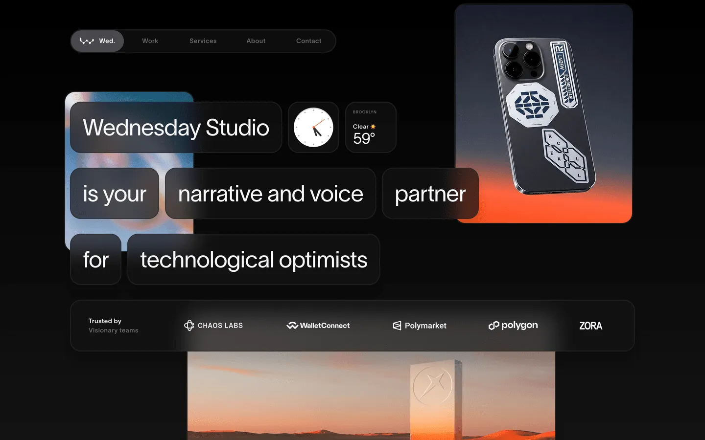 Wednesday Studio homepage